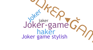 Becenév - JokerGame