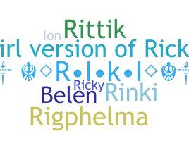 Becenév - Rikki