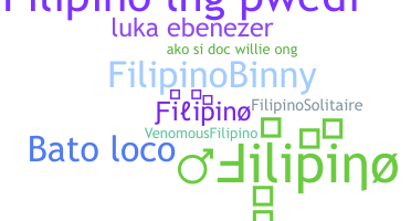 Becenév - Filipino