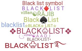 Becenév - blacklist