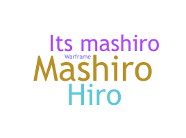 Becenév - mashiro