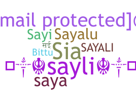 Becenév - Sayali