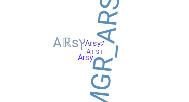 Becenév - arsy