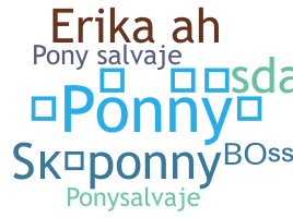 Becenév - Ponny