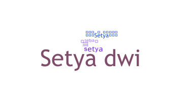 Becenév - Setya
