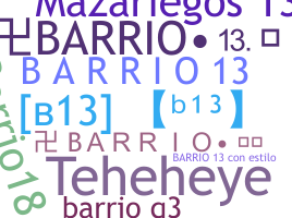 Becenév - Barrio13