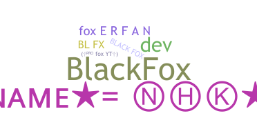 Becenév - blackfox