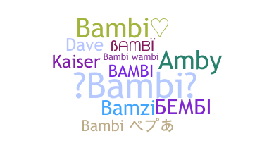 Becenév - Bambi