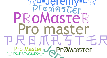Becenév - ProMaster
