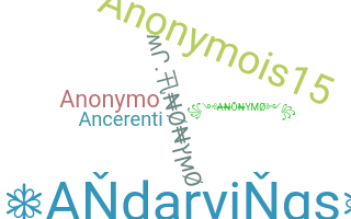 Becenév - anonymo