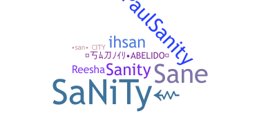 Becenév - SaNiTy