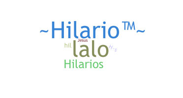 Becenév - Hilario