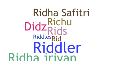Becenév - Ridha
