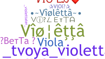 Becenév - Violetta