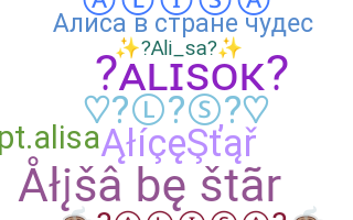 Becenév - Alisa