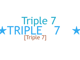 Becenév - Triple7