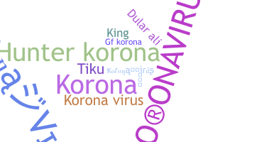 Becenév - koronavirus