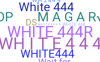Becenév - WHITE4444