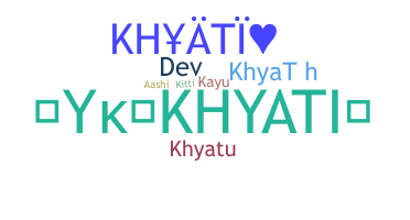 Becenév - Khyati