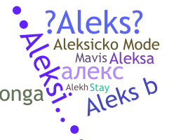 Becenév - Aleks
