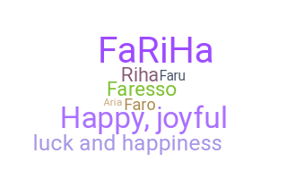 Becenév - Fariha