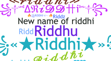 Becenév - riddhi