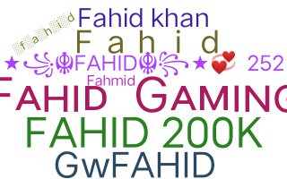 Becenév - Fahid