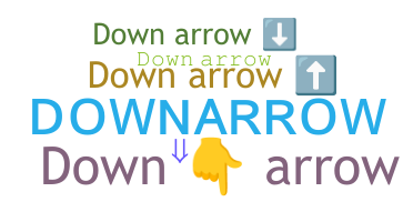Becenév - downarrow