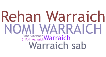 Becenév - Warraich