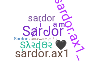 Becenév - Sardor