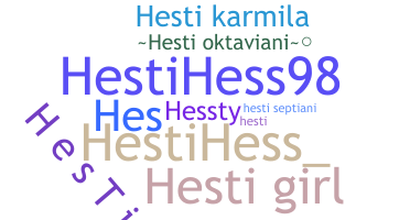 Becenév - Hesti