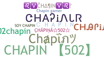 Becenév - Chapin