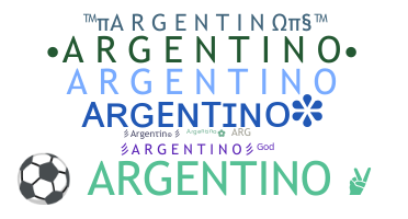 Becenév - Argentino