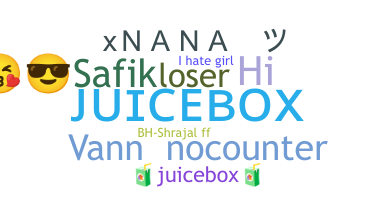 Becenév - Juicebox