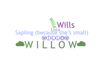 Becenév - Willow