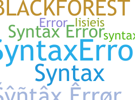 Becenév - Syntaxerror